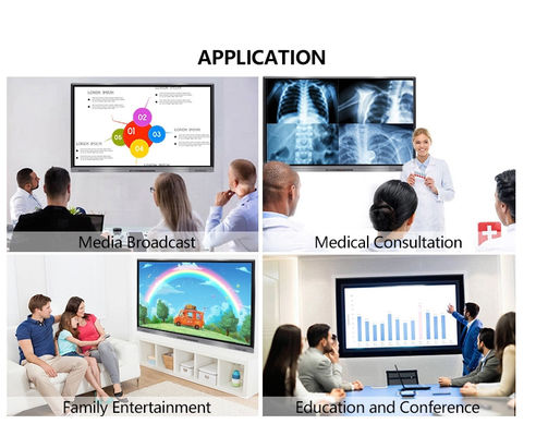 H11S 65''  Mobile All In One PC LCD Interactive Whiteboard For School