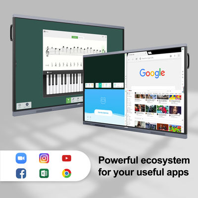 75'' H10 ODM 4K Android OPS Interactive Display Panel Smart Board Touch Screen Monitor