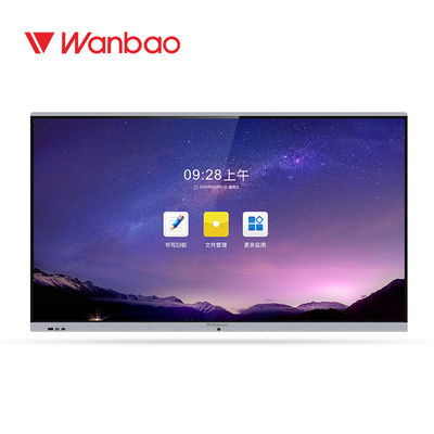 Anti Glare 4K UHD IR Interactive Whiteboard 65 Inch With Aluminum Frame