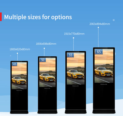 55 Inch Led Indoor LCD Digital Signage Touch Screen For Android System
