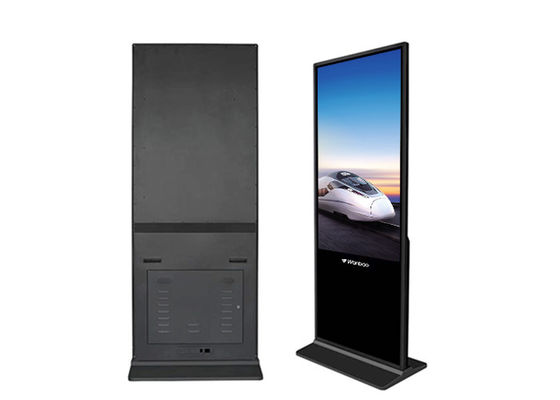 Interactive Touch LED Floor Standing LCD Advertising Player 65 '' Big Screen