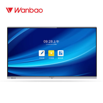 School Office Smart Interactive Whiteboard 75'' LED 4K IR Touch Digital TV