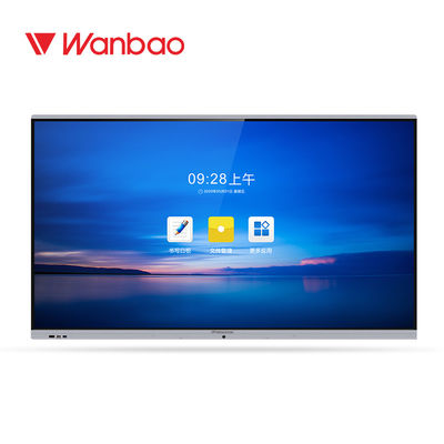 School Office Smart Interactive Whiteboard 75'' LED 4K IR Touch Digital TV