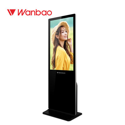 43-65inch Wifi Ultra Slim With Tempered Glass Rotating Ad Digital Outdoor Tv Stand 65 Inch Floor Standing Lcd touch Kios