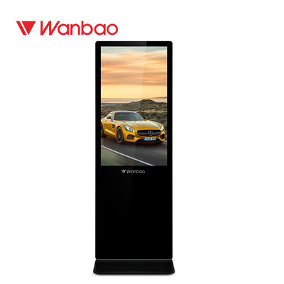 65&quot; Indoor Digital Advertising Display , Floor Standing LCD Advertising Player