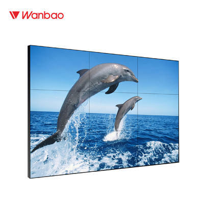 Multi panel tv wall display 49 inch split screen display touch screen large sizes lcd video wall