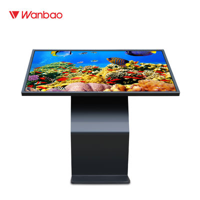 Horizontal Interactive Touch Screen Kiosk 65 Inch For Airport Advertising