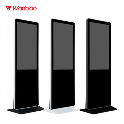 LED LCD Indoor Digital Advertising Display Signage With 4cm Ultra Thin Body