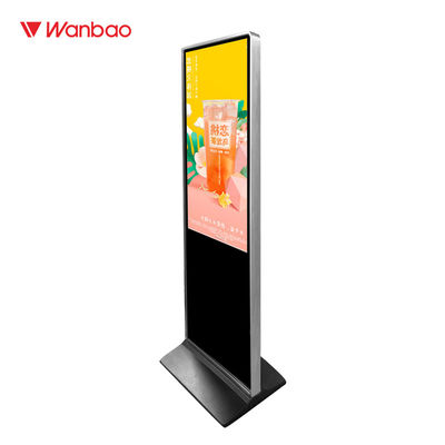 FHD Indoor Advertising LED Display , 65 Inch Touch Screen Stand Alone Signage