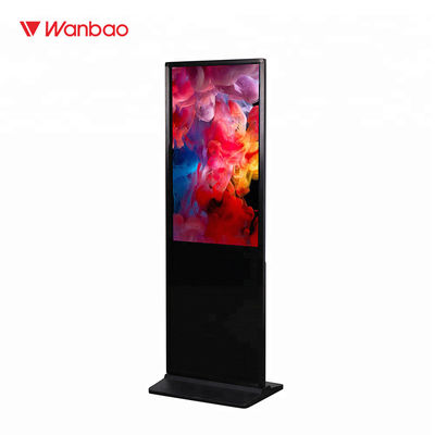 LED LCD Indoor Digital Advertising Display Signage With 4cm Ultra Thin Body