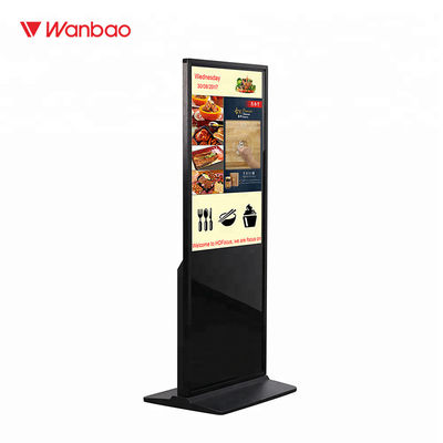 Advertising Floor Standing LCD Advertising Player Infrared Touch Screen 65 Inch