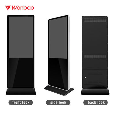 Intelligent Interactive Touch Screen Display Kiosk 65" With Slim Body Indoor Standalone