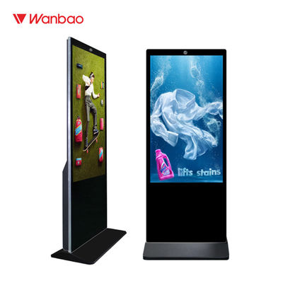 Intelligent Interactive Touch Screen Display Kiosk 65" With Slim Body Indoor Standalone