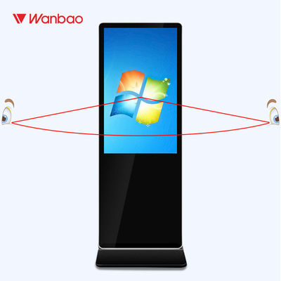 Intelligent Interactive Touch Screen Display Kiosk 65" With Slim Body Indoor Standalone