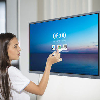 86 incn factory wholesale OEM IR touch interactive screen smart digital whiteboard all in one flat panel