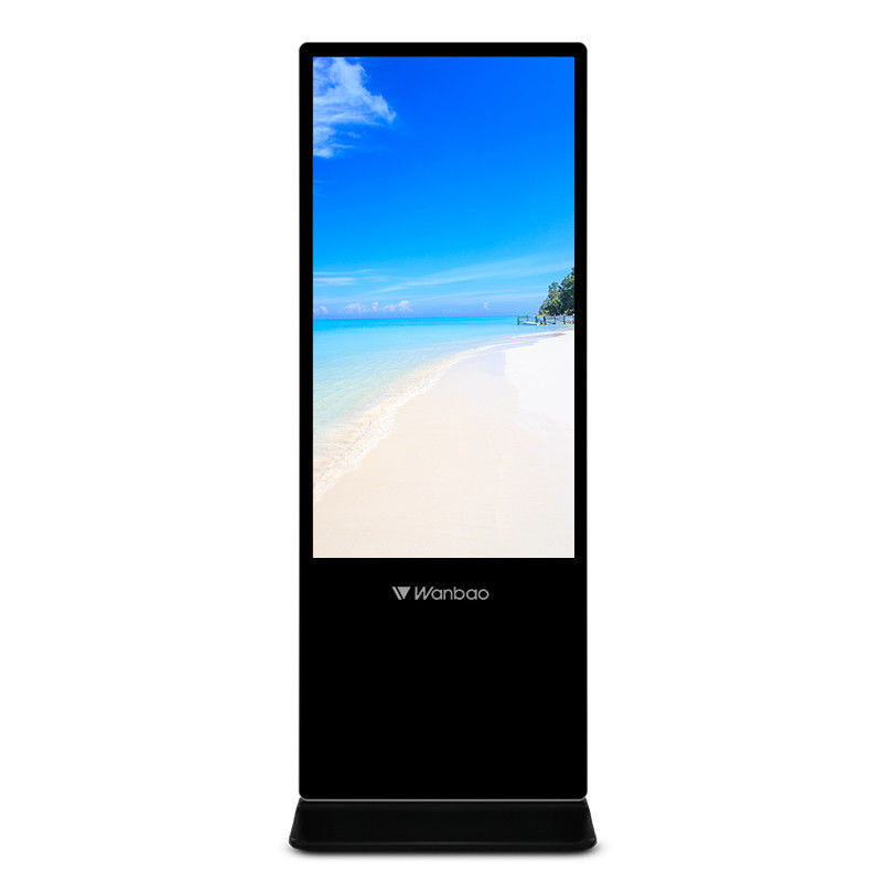 55 Inch Floor Stand Android Touch Screen Displays Advertising Players Ultra Thin Lcd Digital Signage
