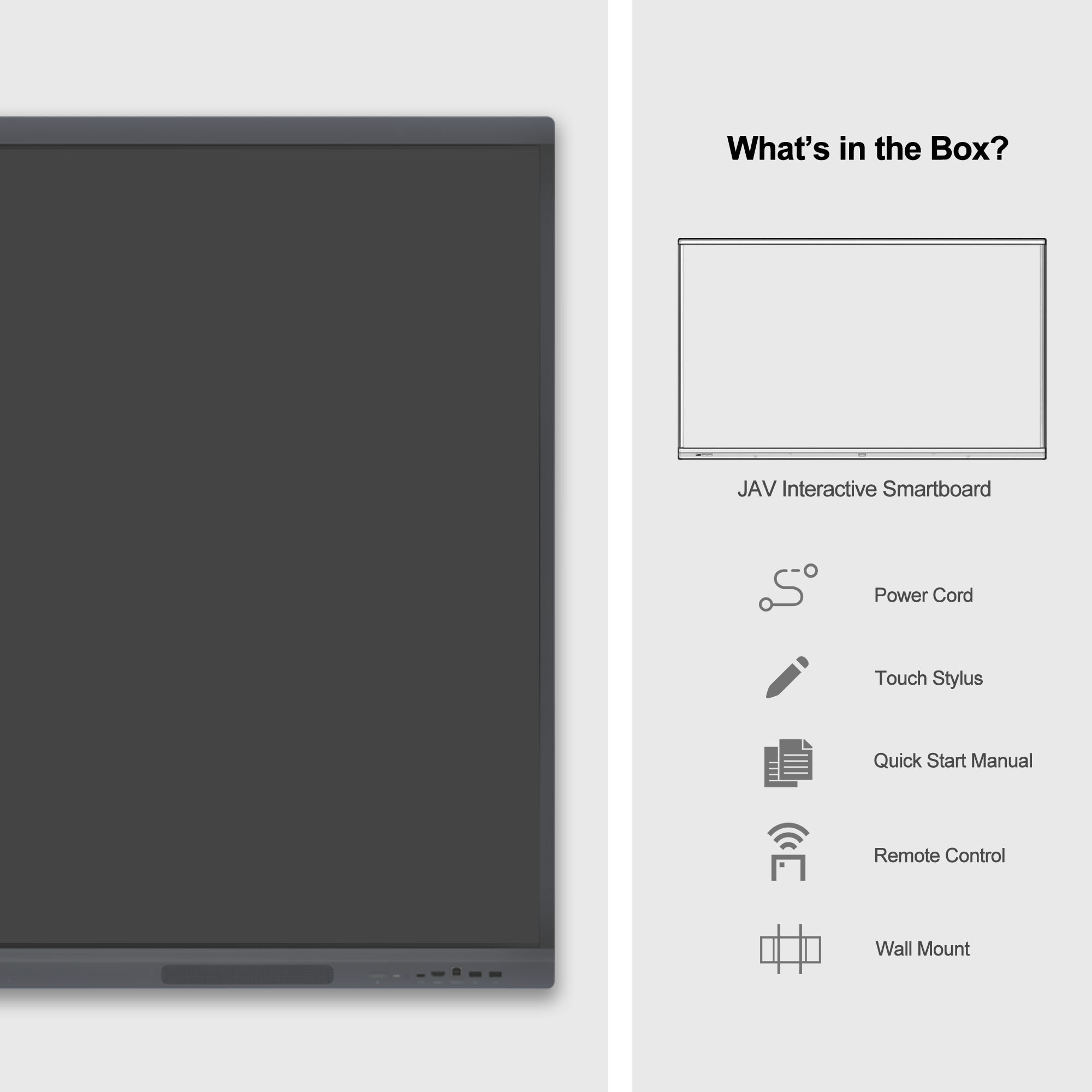 65'' H10S 4K Education Interactive Whiteboard Smart Panel School Board ...